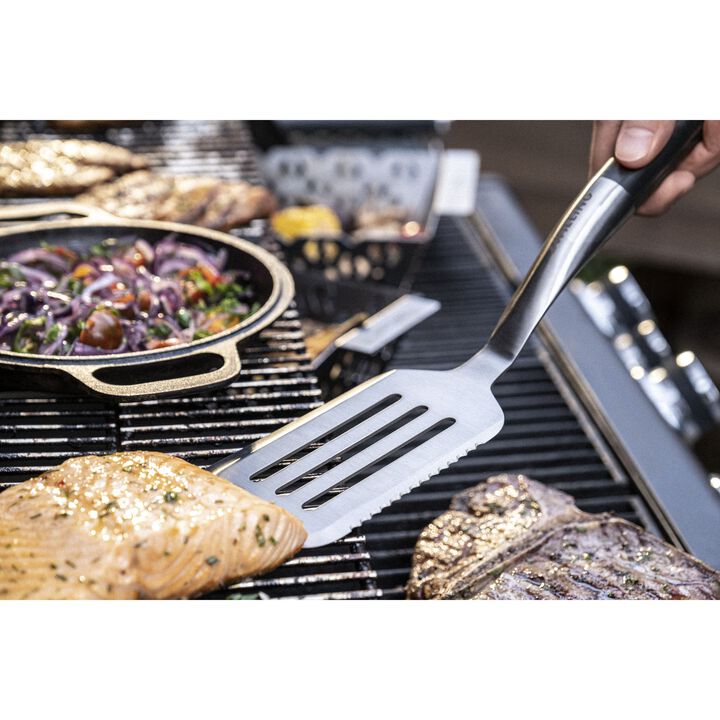 BBQ+, Stainless steel Spatula + Carving fork, large 2