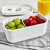 Fresh & Save, S, Vacuum Lunch Box, Plastic, White-grey, small 6