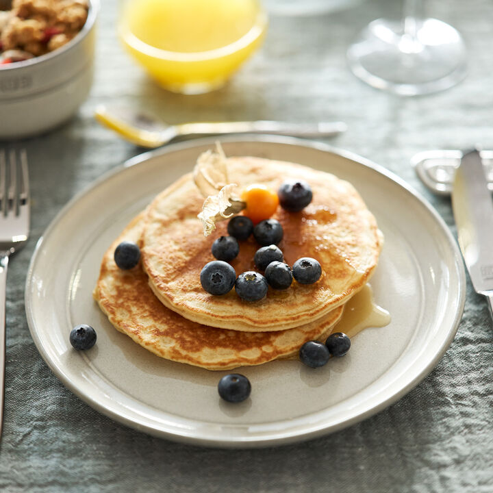 Set de platos planos 26 cm, 6-pzs, cerámica, blanco trufa, large 3