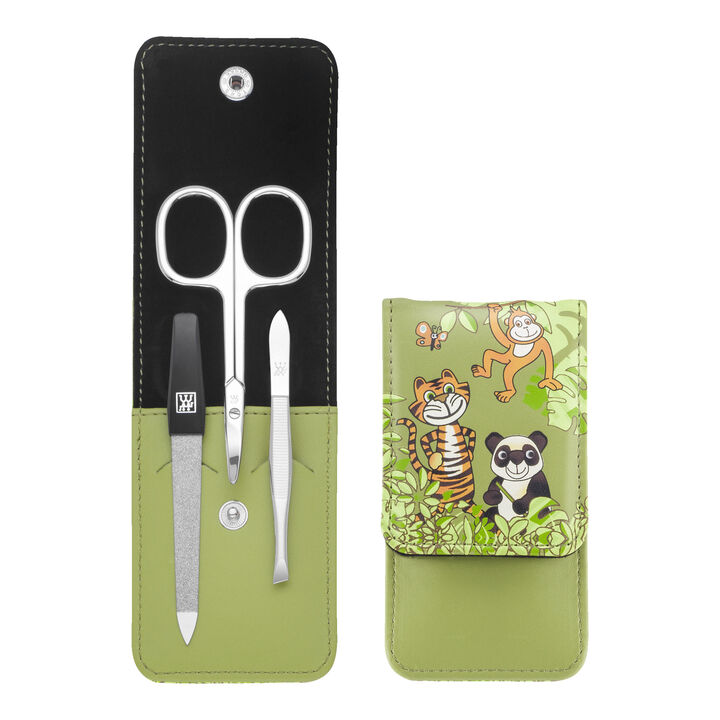 Classic Inox, 3-pc Synthetic Leather Kids Case, large 1