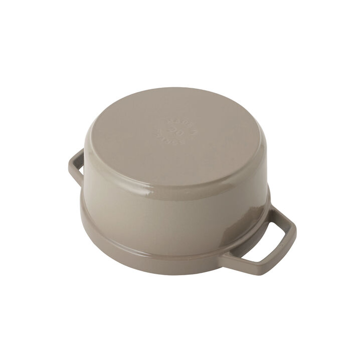 鋳物ホーロー鍋, ココット オーシャン 20 cm, ラウンド, リネン, 鋳鉄, large 4