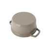 鋳物ホーロー鍋, ココット オーシャン 20 cm, ラウンド, リネン, 鋳鉄, small 4