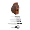 Gourmet, 6-pc, Knife block set, acacia, small 4