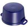 5 qt, round, Tall Cocotte, dark blue,,large