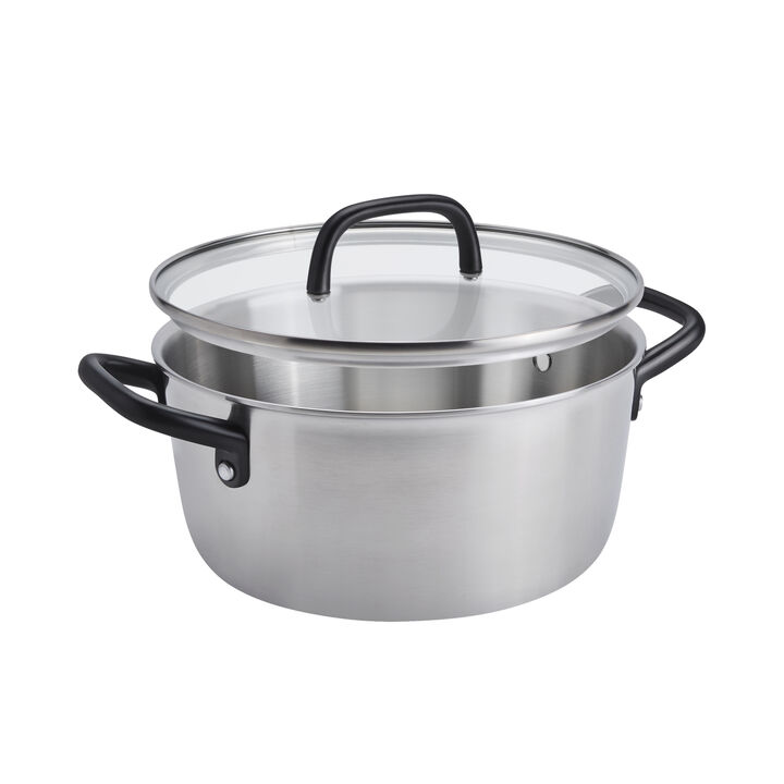 Milano Stainless Steel, 7 Piece stainless steel Cookware set, large 2