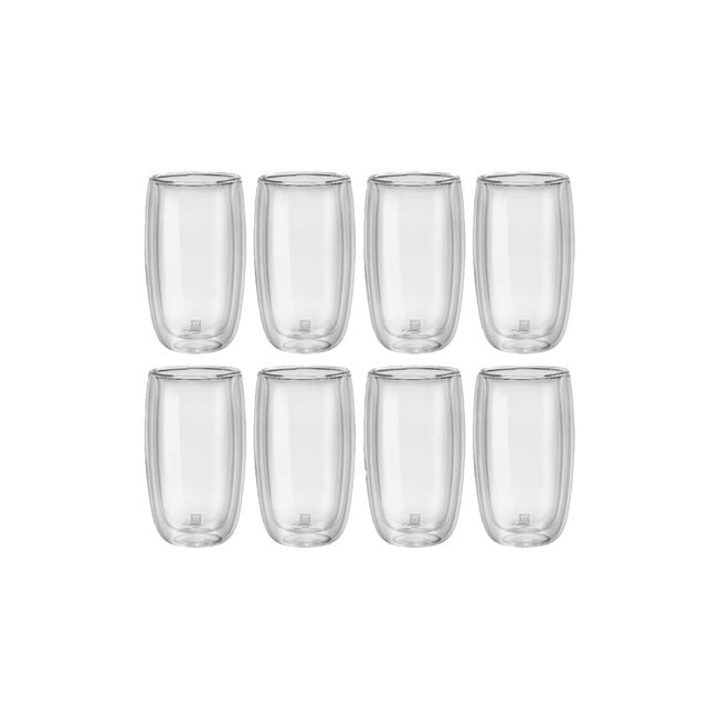 8 Piece Latte Glass Set - Value Pack