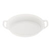 Ceramique,  ceramic Special shape bakeware, matte-white, small 3