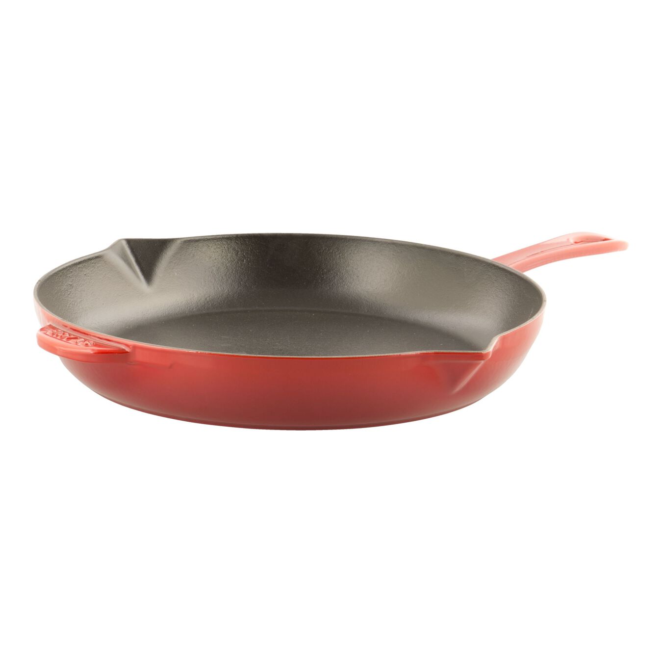 30 cm / 12 inch cast iron Frying pan, cherry - Visual Imperfections,,large 1
