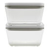 Fresh & Save, L / 2-pc, Large Vacuum Container, Glass, Grey, small 1