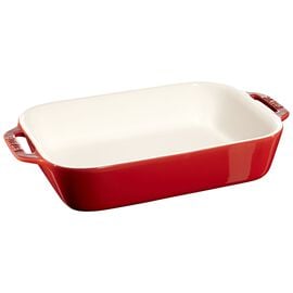 Staub Ceramic - Rectangular Baking Dishes/ Gratins, 10.5-x 7.5-inch, rectangular, Baking Dish, cherry