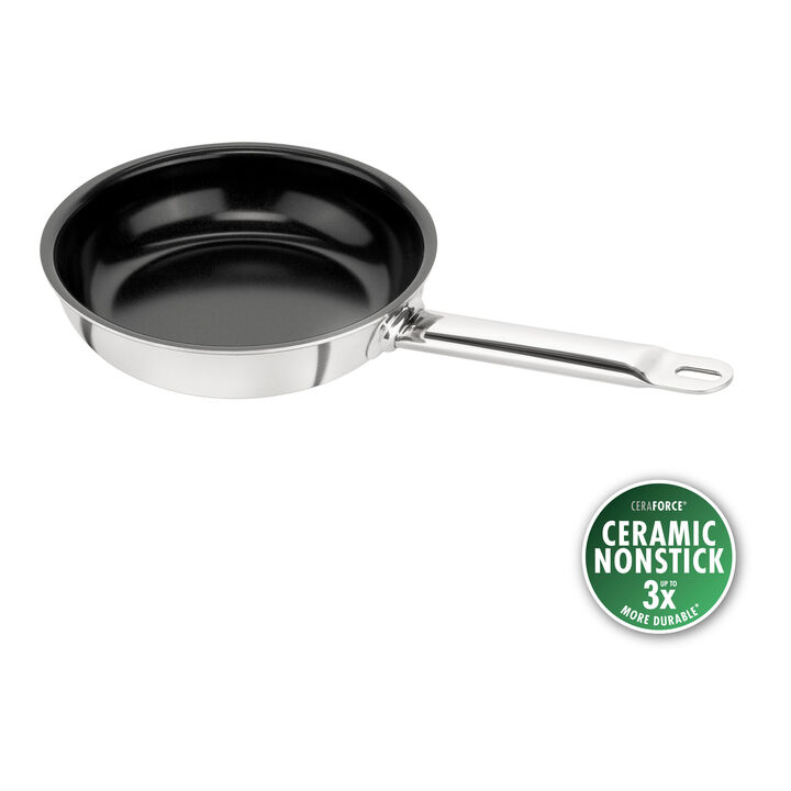 Pro, Bratpfanne 20 cm, 18/10 Edelstahl, Silber-Schwarz, large 1