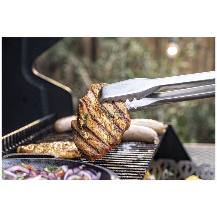 BBQ+, Stainless steel Spatula + Tong, large 2