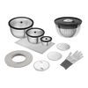 Fresh & Save, Salatset mit Accessoires, 14-tlg. /S/M/L, Schwarz / Grau, Edelstahl / Glas, small 1
