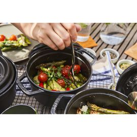 1.25 qt, Round, Dutch Oven, Black Matte