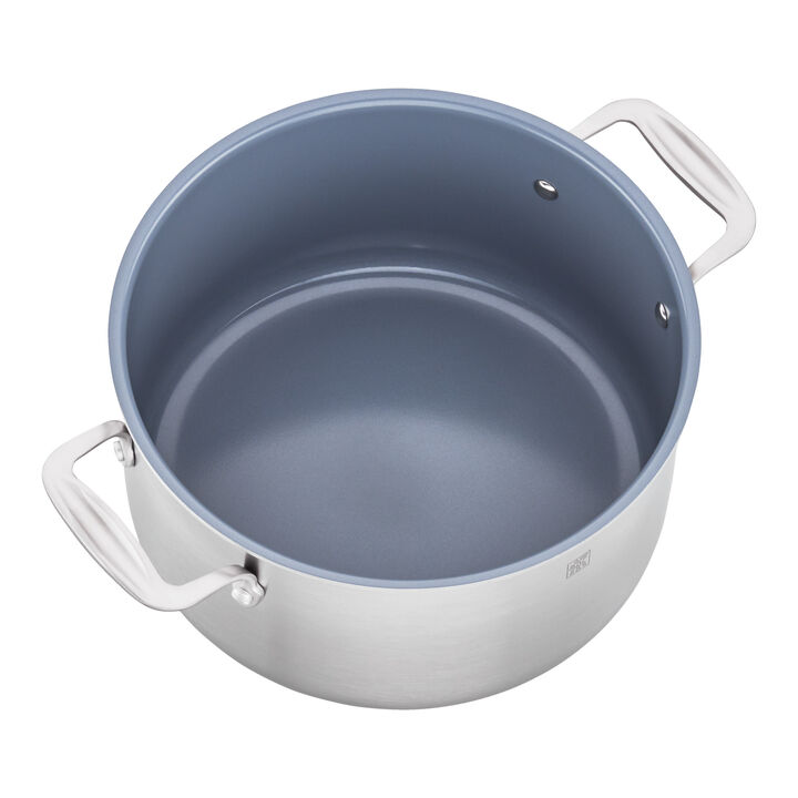 Spirit Ceramic Nonstick, Dutch Oven, 6 qt, 18/10 Stainless Steel, Ceramic coating, large 3