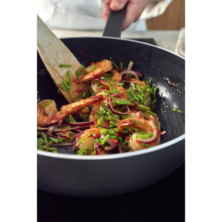 Alu Bistro 3, Wok vlakke bodem Ceraforce 28 cm, large 4