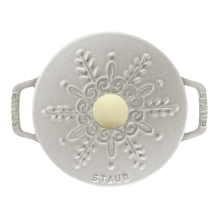 鋳物ホーロー鍋, Wa-NABE S スノーフレーク 16 cm, 鋳鉄, large 3