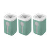 Fresh & Save, 3 PC CUBE Container Set with 3 Sage Green Covers, 2S, transparent-white, small 1