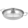 Multifunction 7, 28 cm / 11 inch 18/10 Stainless Steel Frying pan with 2 handles, small 3