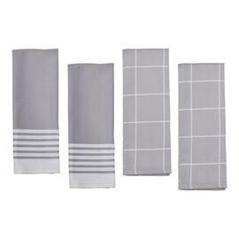  Kitchen Towel Four Piece Set, grey