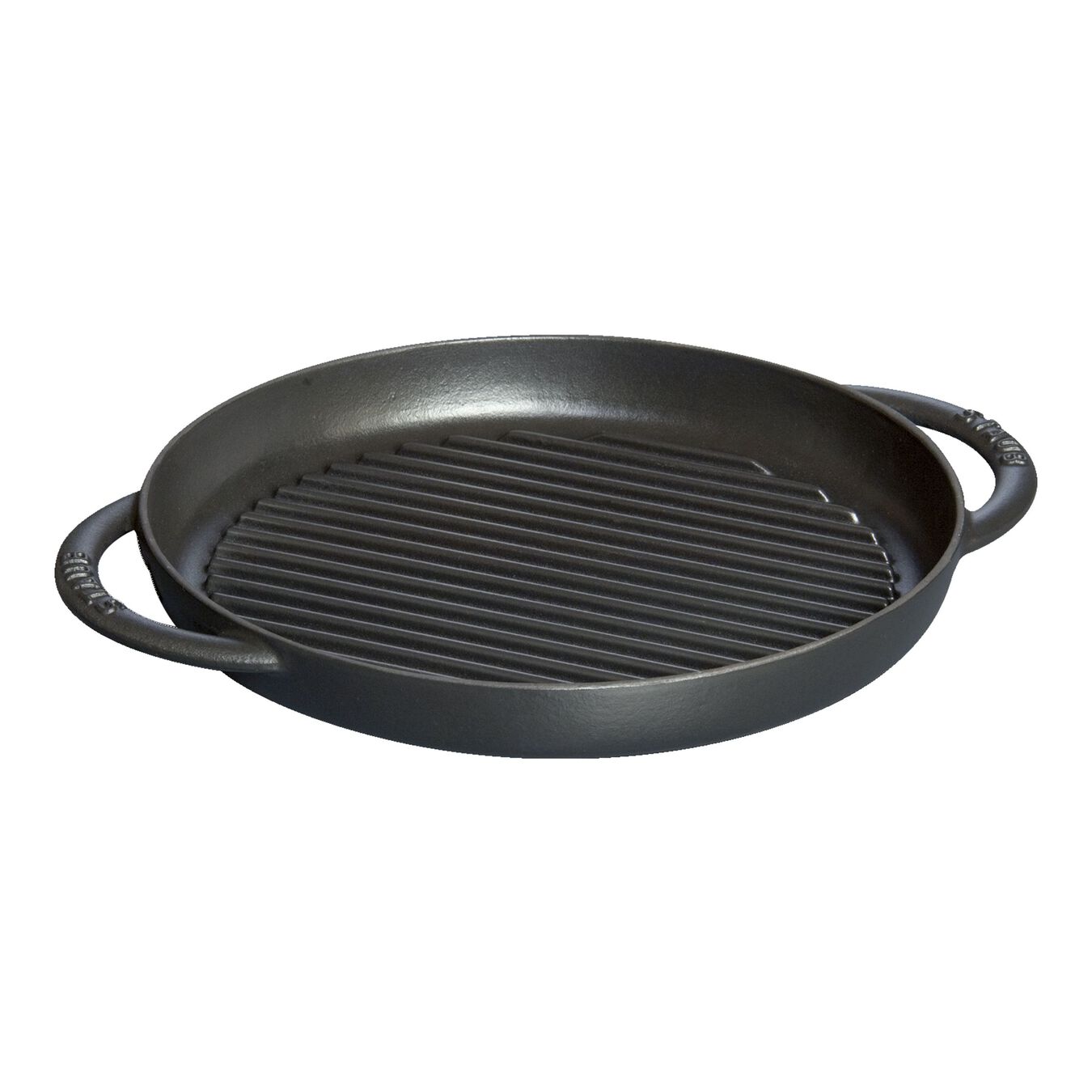 26 cm round Cast iron Pure Grill black,,large 1