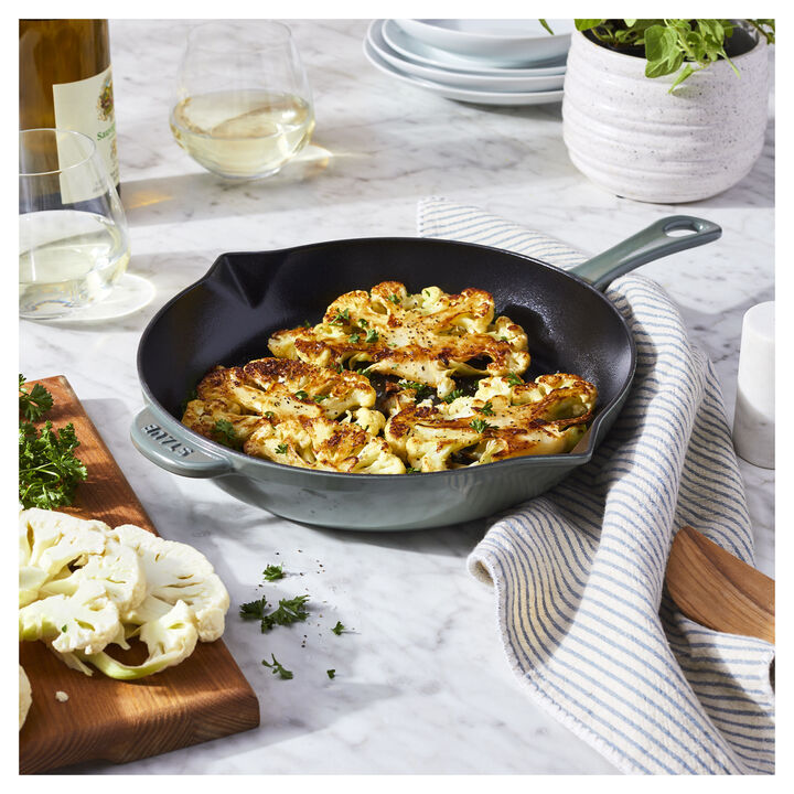 Cast Iron, 10-inch, Frying Pan, Eucalyptus, large 2