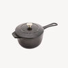 Specialities, 2.2 l cast iron round Sauce pan, black, small 3