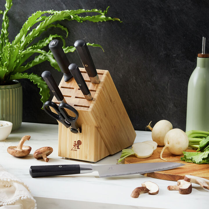 KOH 4000FC, 7-pc, Knife block set, brown, large 2