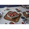 Ceramic - Rectangular Baking Dishes/ Gratins, 2-pc, Rectangular Baking Dish Set, Ivory-white, small 4
