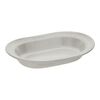 Dining Line, 25 cm ceramic oval Serving Dish, white truffle, small 1