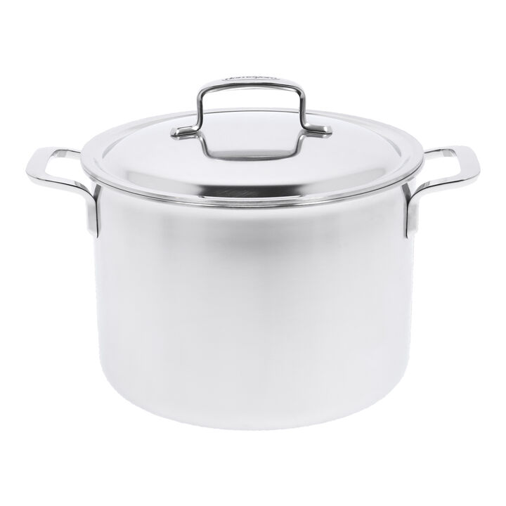 Intense 5, 8 l 18/10 Stainless Steel Stock pot with double walled lid, large 1