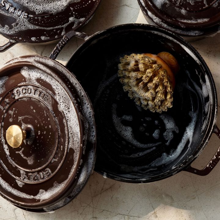 La Cocotte, Cocotte 28 cm, rund, Chocolate, Gusseisen, large 4