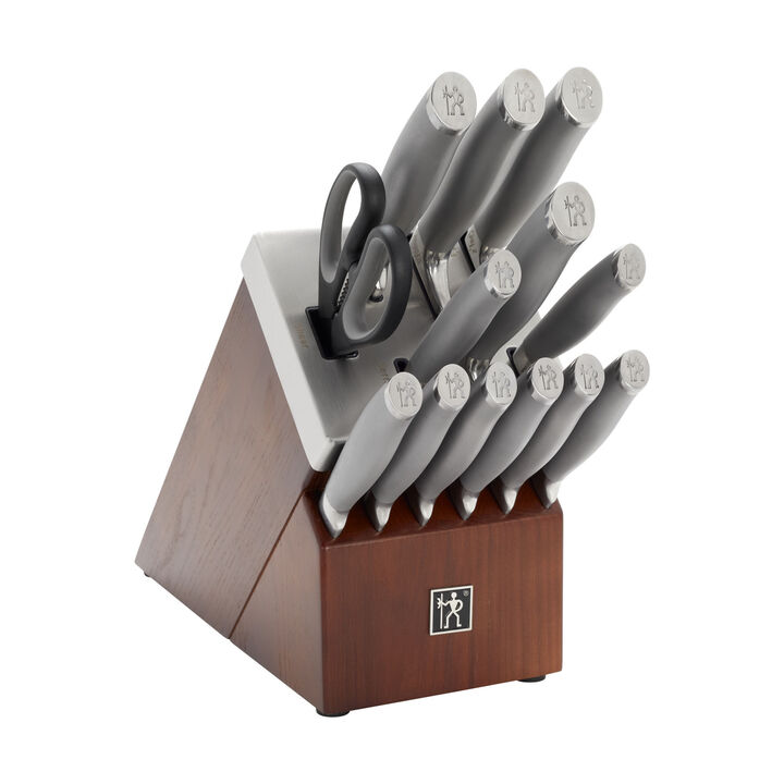 Modernist, 14-pcs, Knife block set, brown, large 4