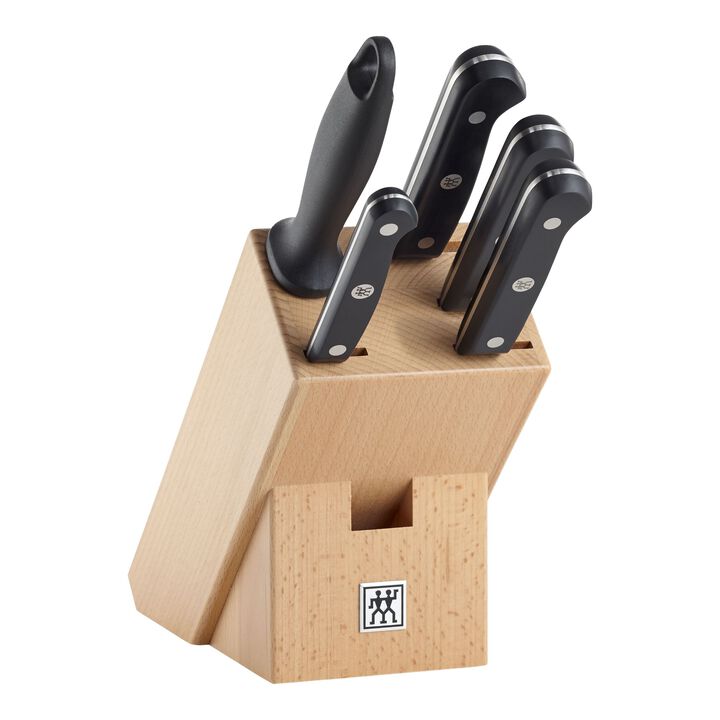 Gourmet, 6-pcs, Knife block set, natural, large 1