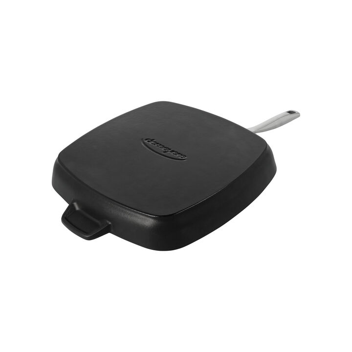 Specialties 5, 28 x 28 cm square Cast iron Grill pan black, large 3