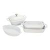 Ceramic - Mixed Baking Dish Sets, 5-pc, Mixed Baking Dish Set, White, small 1