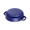 Braisers, 28 cm round Cast iron Saute pan Chistera dark-blue, small 4