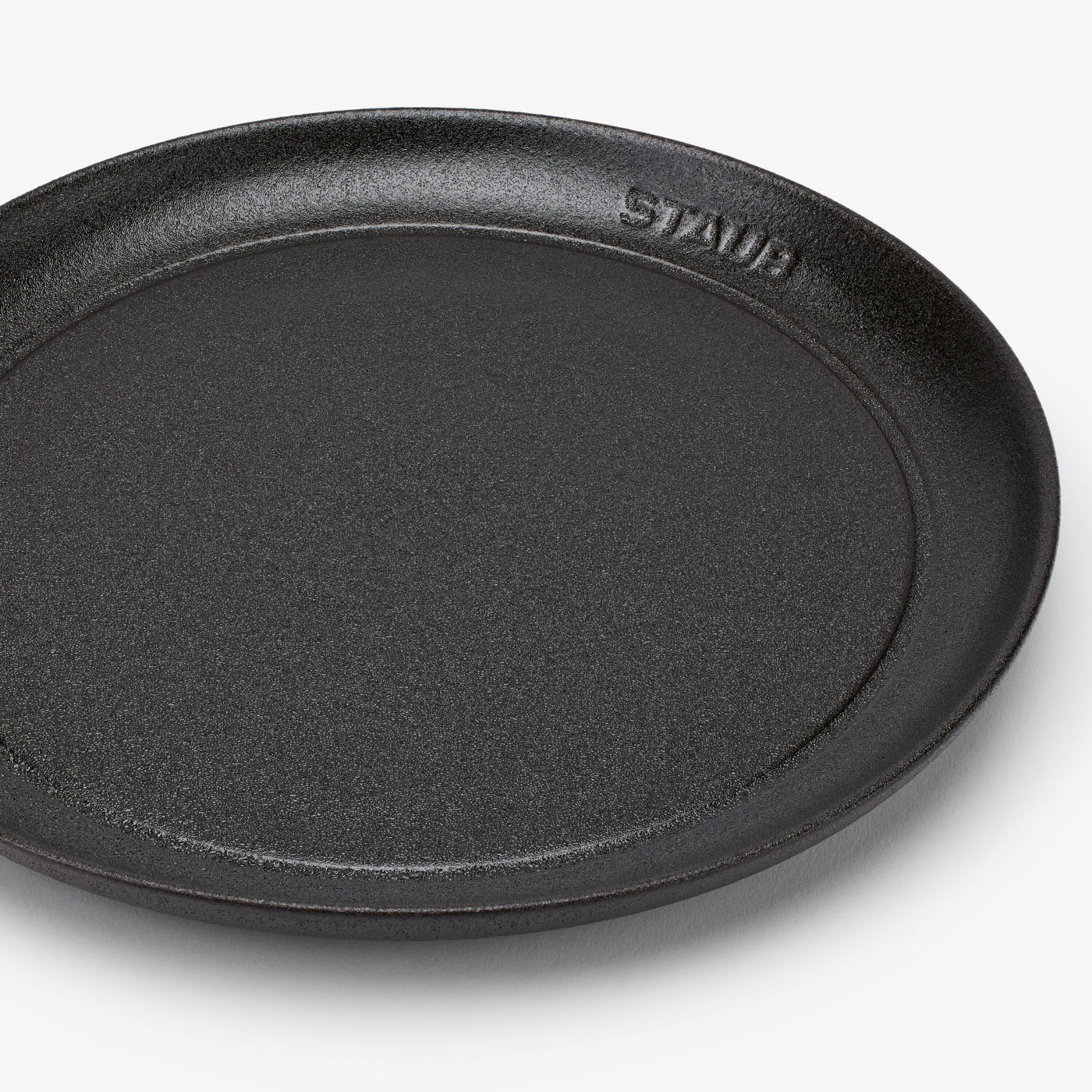 ストウブ Dining Line プレート フラット 20 cm, セラミック, ブラック