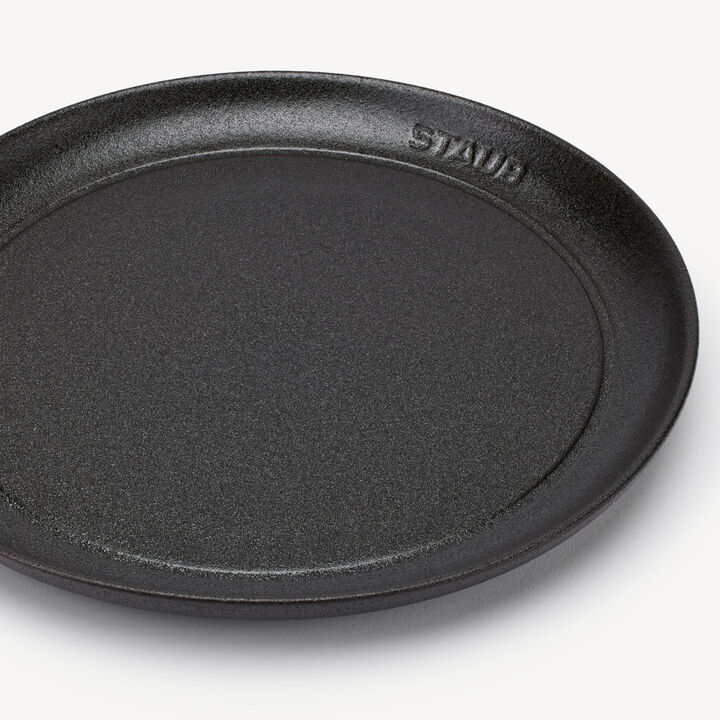 Dining Line, プレート フラット 26 cm, セラミック, ブラック, large 2