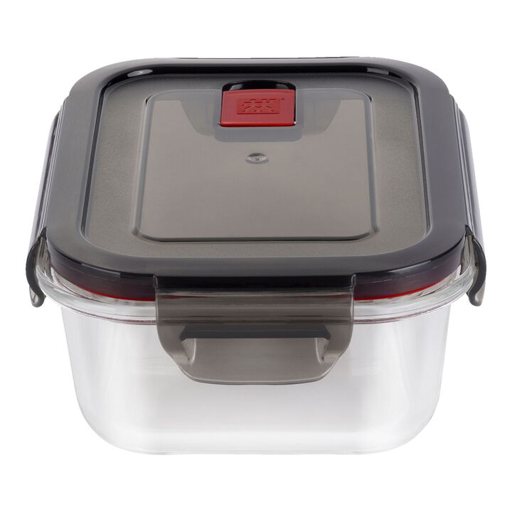 Gusto, 600 ml borosilicate glass Rectangle Storage Jar, large 1