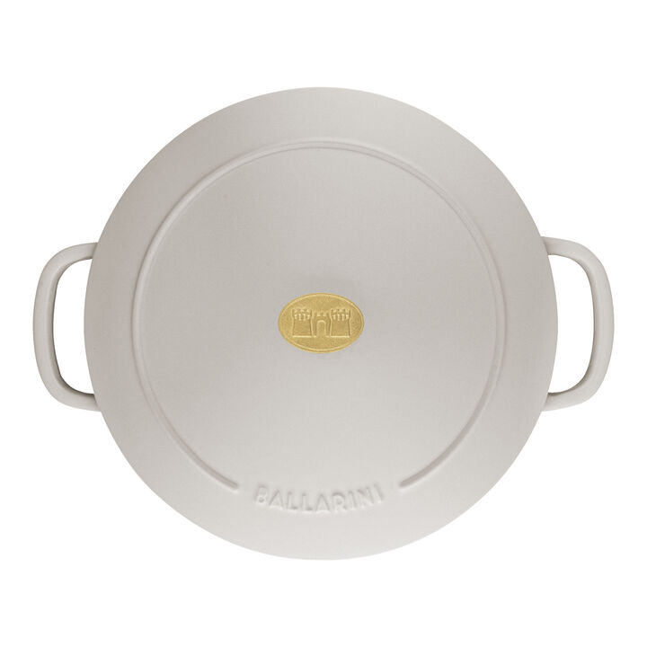 ベラモンテ, 鋳物ほうろう鍋 22 cm, ラウンド, アイボリー, 鋳鉄, large 3