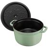 4.75 l cast iron round Cocotte deep, sage - Visual Imperfections,,large