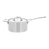 Essential 5, 3.8 l 18/10 Stainless Steel round sauce pan with lid 4QT, silver, small 1