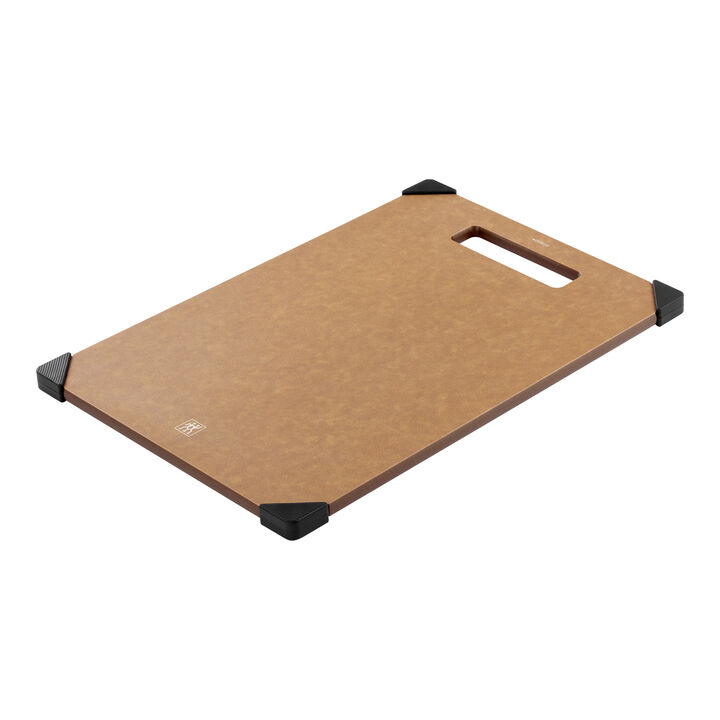 Set med skärbrädor och hållare, S/M/L, 4 delar, bruna/svarta, fiberträ, large 3