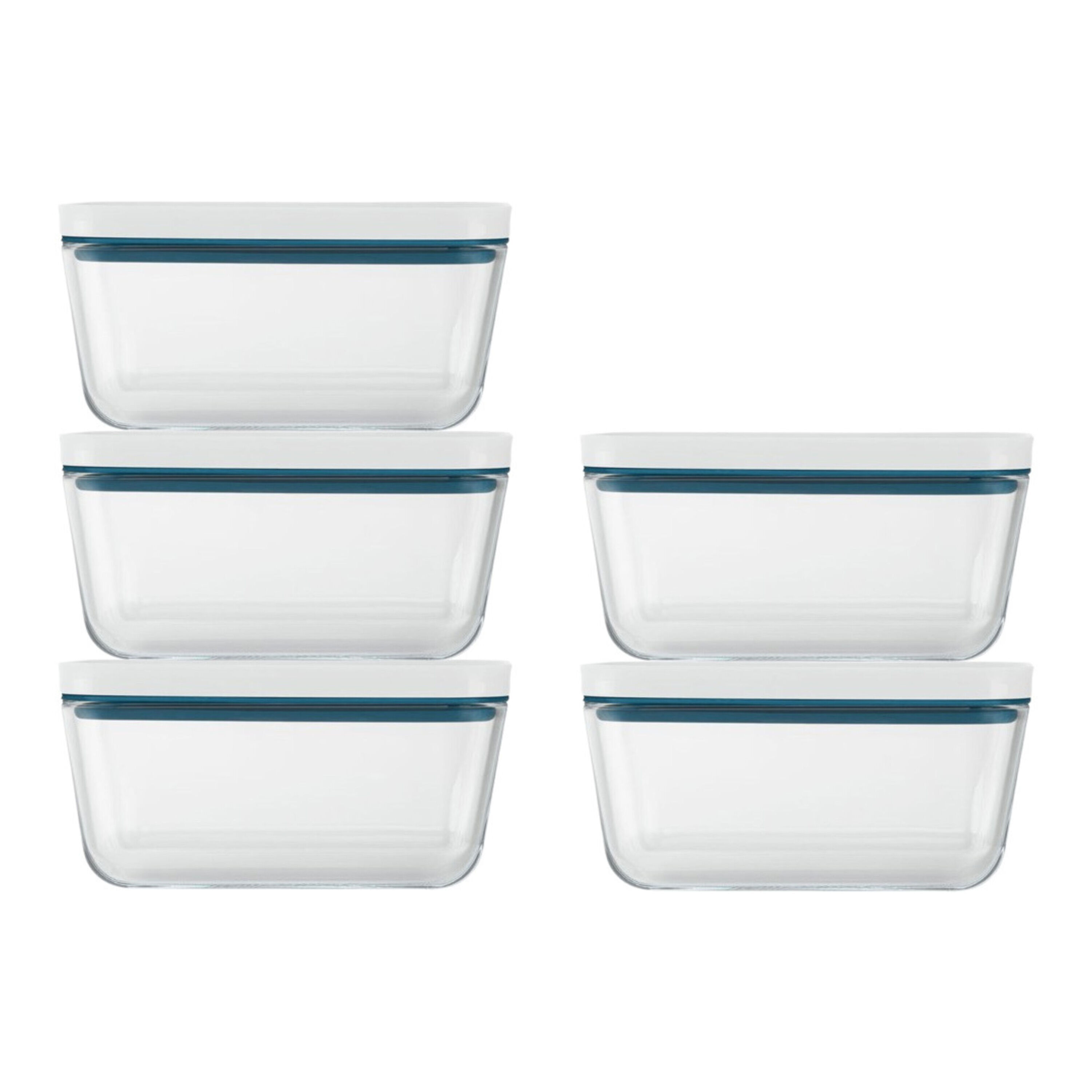 ZWILLING Fresh & Save Vacuümdozenset , 5-delig / M, glas, La-mer - Fresh & Save - ZWILLING