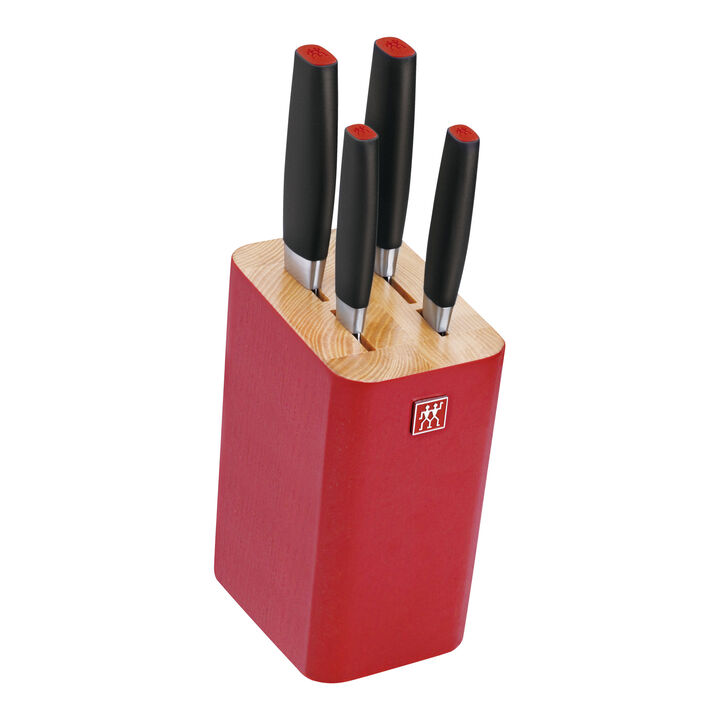 Select, 5 Piece, Knife block set, red, large 1