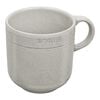  ceramic round Mug, white truffle,,large