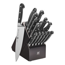 16-pc, Knife block set, black matte