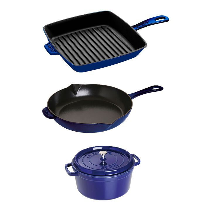 4 Piece, Mixed set, dark-blue, large 1