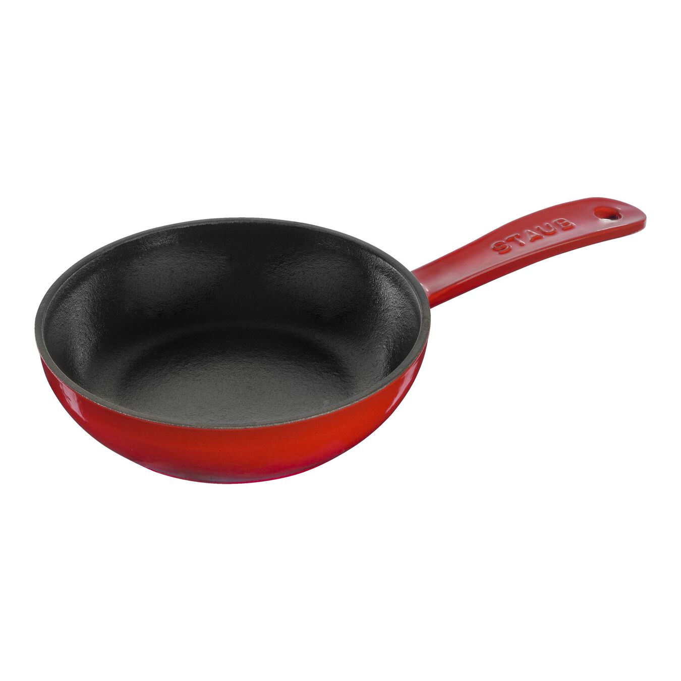 16 cm / 6.5 inch cast iron Frying pan, cherry,,large 1